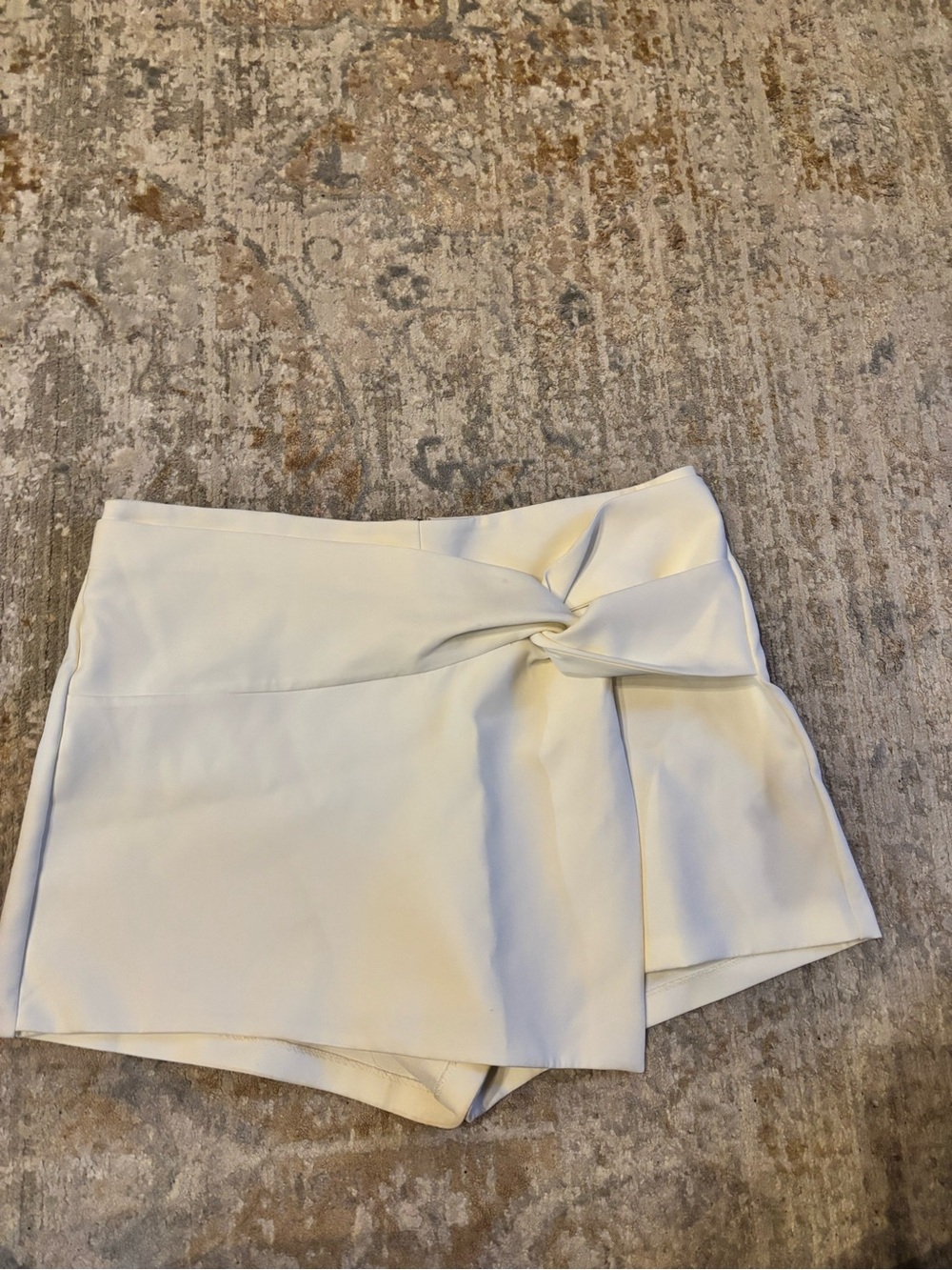 White skirt with shorts